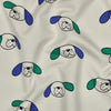 French Terry Stoff - GOTS - Doggy - Blau