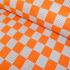 Tissu double étoffe - Fableism® - Checkmate Casepack - Orange et bleu