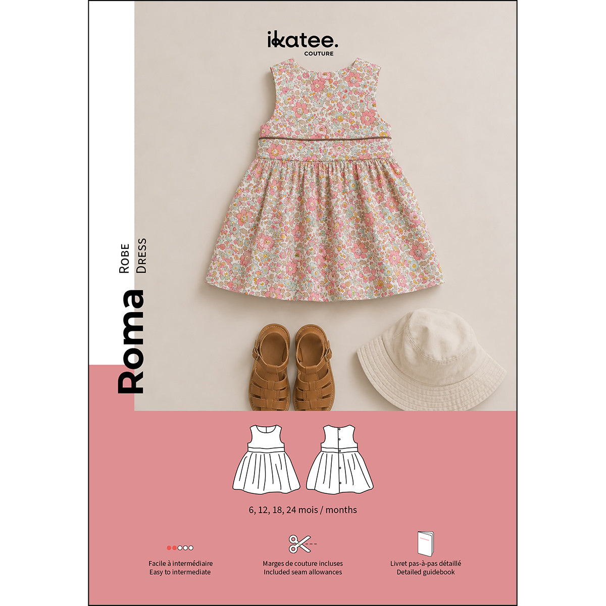 patron de couture robe chasuble bébé