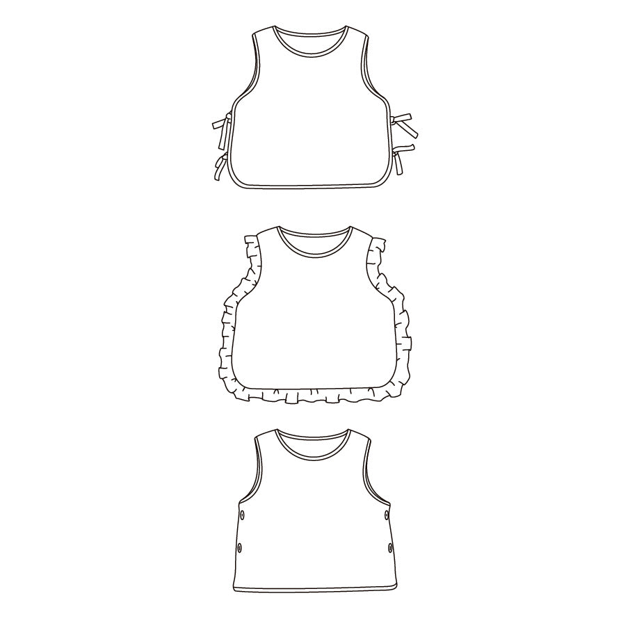 Patron de couture plastron ou surpull enfant