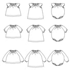 DIY blouse, robe et barboteuse