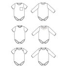Duo de patron de body pour bébé mixte