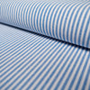 Tissu Popeline - Rayures - Blue sky et blanc