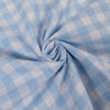 Tissu Vichy carreaux moyens - Bleu clair