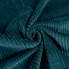 Velvet fabric - 4w wide rib - Petrol green