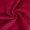 Velvet fabric - 4w thick ribbing - CHERRY