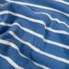 Frottee - Gestreift - Blau 654 und Ecru