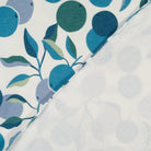 tissu French terry bleu et blanc belle qualité imprimé en France 