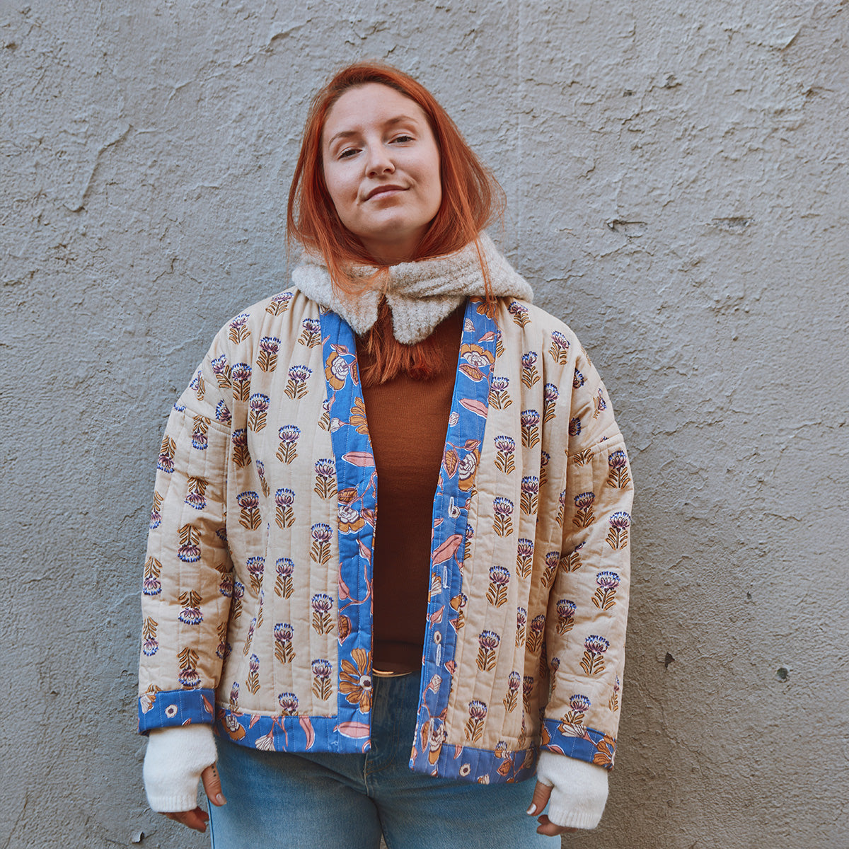 Paton de veste matelassée  réversible femme