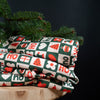 Organic French terry fabric - Ikatee® - Merry Xmas - Green