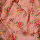 Matelassé floral rose