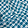 Tissu Vichy carreaux moyens - Vert Pétrole