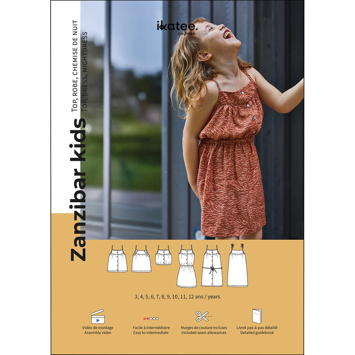 Patron de gilet sans manches pour enfant format papier 