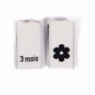Étiquettes à coudre Ikatee 3 mois 