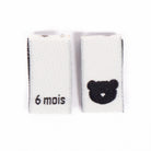 Étiquettes tissées tailles Ikatee 6 mois 