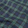 Karierter Flanellstoff - Tartan - Blau/Grün
