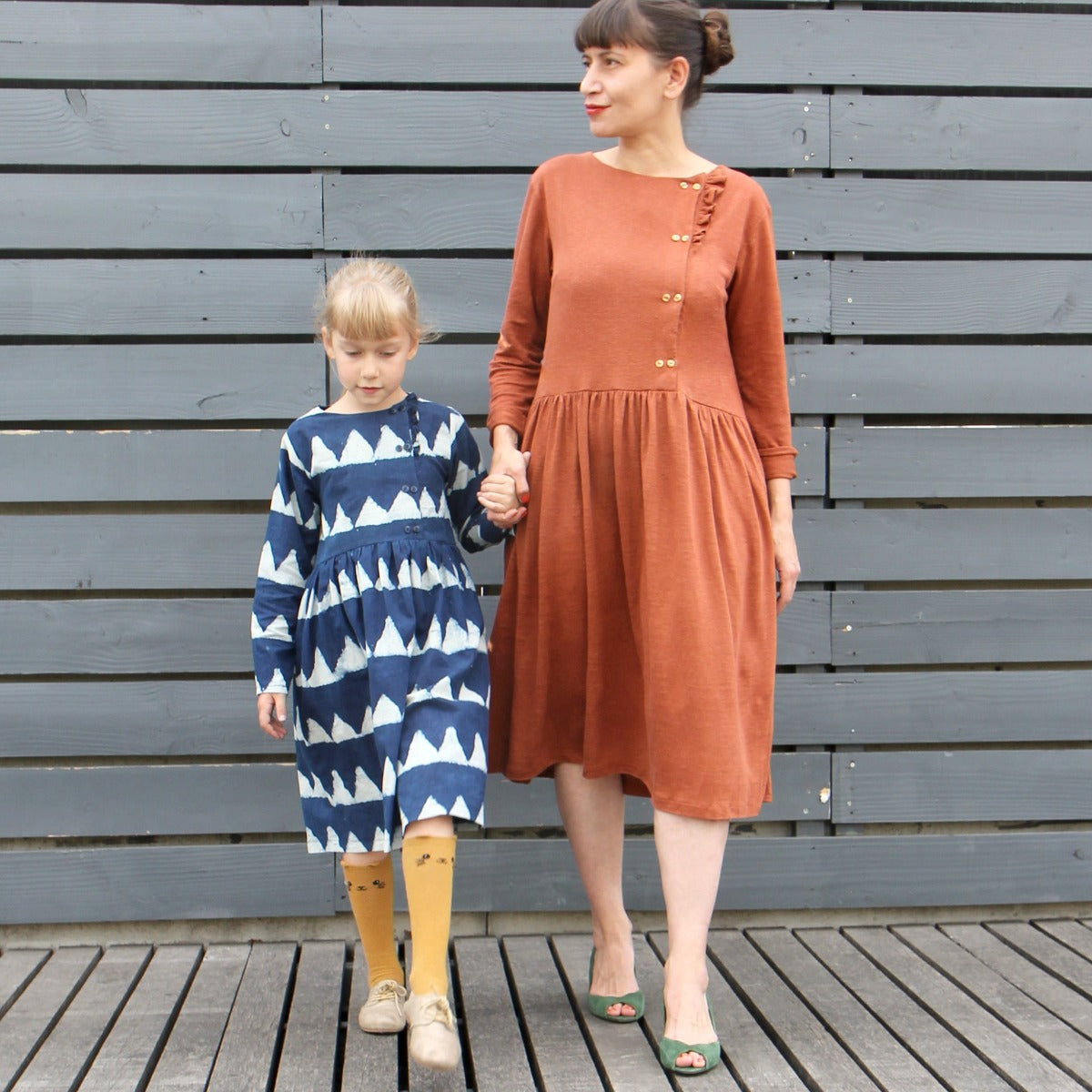 Couture robe manches longues