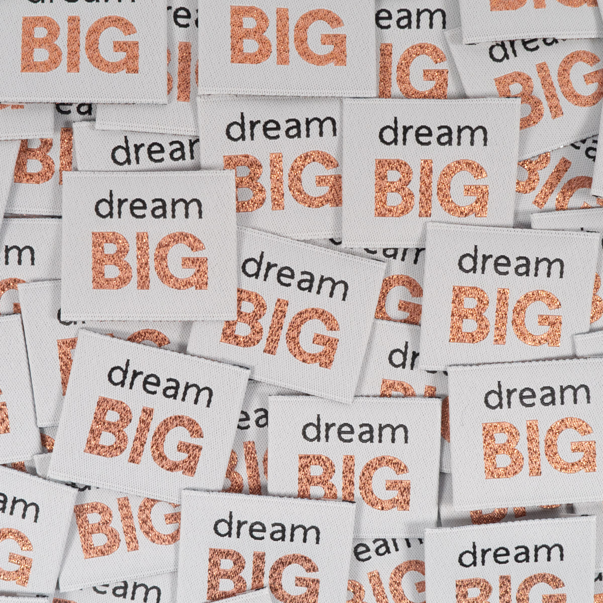 Étiquettes tissées Ikatee Dream big 